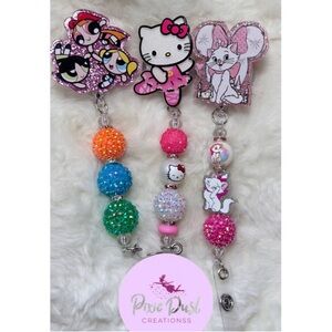 Cartoon character badge reels